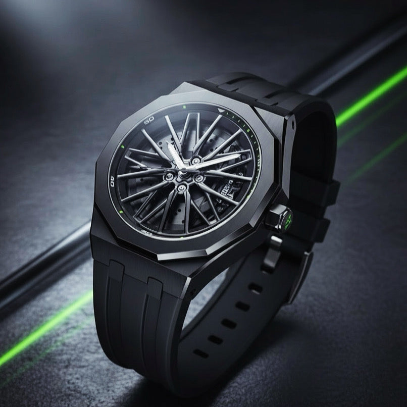 All black Lambo watch